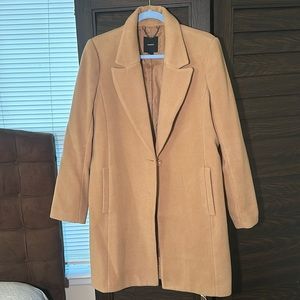 Tan coat medium length